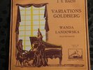WANDA LANDOWSKA - Bach: Goldberg Variations HMV Orig. France 1950s FALP s/c