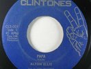 Reggae 45 ALTON ELLIS Papa on Clintones VG++