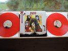 KISS - BLOOD  & FIRE  2 LP's  3 D FOC rotes Vinyl