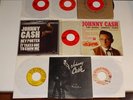 9x NM Johnny Cash 45: Sun 295 Picture Sleeve,I Walk the Line,Smiling Bill McCall