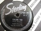 HANK WILLIAMS KILLER COUNTRY 78 STERLING 201 HIS FIRST CALLING YOU / NEVER AGA