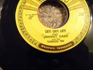 Country 45, Johnny Cash, Hey Porter / Cry, Sun 221 Pushmarks 1955 VG