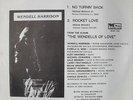 WENDELL HARRISON: No Turning Back / Rocket Love 45 (PS w/ few mildew spots) rar