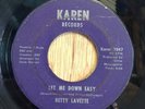 BETTY LAVETTE Detroit soul funk 45 Let Me Down Easy/Ticket To The Moon   Karen