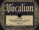 78 RPM VERY RARE JAZZ RECORD BY KING OLIVER ON VOCALION 1059 / EE-