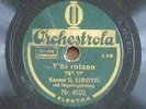 CANTOR G. SIROTA Sim Shalom Y'hi Rotzon Jewish Hebrew 78 RPM 8