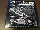 Blitzkrieg lest we forget original hardcore punk rock single 7