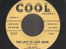 Vermont Bluegrass 45  Spice Mountain Boys  TOO LATE TO LOVE AGAIN  Cool  hear