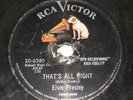 RCA Victor 78 rpm Elvis Presley Record That's All Right / Blue Moon of Kentucky