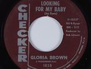 R&B Soul 45 GLORIA BROWN Looking For My Baby CHECKER HEAR