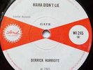 ISLAND - DERRICK HARRIOTT / MAMA DIDN'T LIE - EXCELLENT+