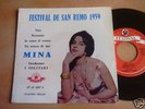 ORIGINAL french ep MINA SAN REMO 1959 TUA festival 45 1007 cover ex record ex