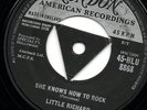 LITTLE RICHARD - SHE KNOWS HOW TO ROCK - DOO WOP - R&B -ORIGINAL  45-HLU 8868