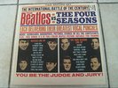 The Beatles VS The Four Seasons Mono Brackets Labels VG+/VG+