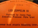 Led Zeppelin LP 3 UK Atlantic Plum 1st press Rare Pete Grant credit at top of