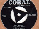 UK=ORIGINAL 45rpm=CORAL=1958=CAST IRON ARM=PEANUTS WILSON=7