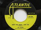 THE CLOVERS Don't You Know I Love You / Skylak Atlantic 45 934 R&B OG Doo Wop