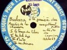 BARBARA Mardi de la chanson RARE 25cm ACETATE PYRAL 1963