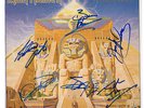 IRON MAIDEN - POWERSLAVE - SIGNED BY BAND - VINYL LP (SLEEVE ONLY) 100% ORIGINAL