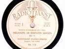 WHITE RADIOTJANST SINGLE: TOR MANN CONDUCTS STENHAMMAR CANTATA INTERLUDE (1948)