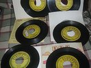 45 RPM RECORDS JOHNNY CASH 6 RECORDS ON SUN LABEL