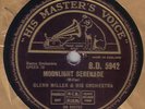 GLENN MILLER - Moonlight Serenade / American Patrol 78 rpm disc (A++)
