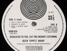 Keith Tippett Group Dedicated to You but You Weren't Listening UK Vertigo Spiral