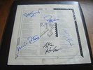 Genesis - The Lamb Lies down on Broadway LP Inner Sleeve  signed by the band