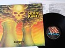NUCLEAR ASSAULT -Survive LP 1988 , ORIG. FLAG 21 evildead carnivore rigor mortis