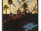 THE EAGLES HOTEL CALIFORNIA SIGNED BY BAND VINYL LP (SLEEVE ONLY) 100% ORIGINAL