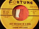 Andre Williams & Group, Just Because Of A Kiss, Fortune # 831, vg++