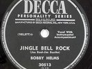 BOBBY HELMS Jingle Bell Rock * HEAR * DECCA 78 30513 christmas xmas