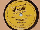 Mellow-Kings “Tonite, Tonite”  Doo-Wop 78 rpm Record Herald H-502 Very Rare
