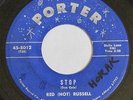 RED (HOT) RUSSELL STOP RARE 50'S ROCKER HEAR IT
