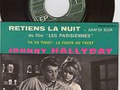 EP JOHNNY HALLYDAY RETIENS LA NUIT POCHETTE GLACEE BANDE VIOLETTE