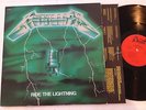 METALLICA ride the lightning LP 1984 ORIGINAL bernett GREEN cover FRENCH PRESS