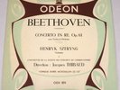 Henryk Szeryng Beethoven Violin Concerto Odeon LP Record ODX 109 Jacques Thibaud