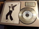ELVIS PRESLEY RARE PLATINUM PLATED RECORD FRAMED JAILHOUSE ROCK MINT 10 OF 5000