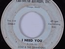 Northern Soul 45 COLE & THE GRANDURES I Need You CHI-SOUND HEAR