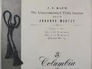 Mythos / Martzy / Bach  The Unaccompanied Violin Sonatas/COLUMBIA 33CX1286 / 128