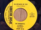 THE DRAMATICS northern soul 45 All Because Of You / Haven't Got Love  M-
