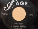 Popcorn Exotica R&B 45 FLORENCE PEPPER china rock SAGE listen RARE