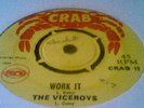 THE VICEROYS Work It VERY RARE ORIG UK 1969 CRAB 12 BOSS SKINHEAD SKA 45 VG+/ EX