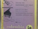 KIRKPATRICK & SCHNEIDER bach sonatas harpsichord & violin 10