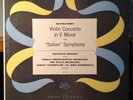 SIEGFRIED BORRIES mendelssohn violin concerto LP VG+ LBC-1049 Mono RCA 1950s USA