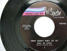 RARE PHIL SPECTOR 45 - VERONICA - WHY DON'T THEY LET US FALL IN LOVE