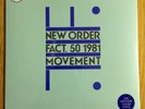 New Order debut album Movement - rare clear vinyl