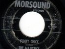 rare funk instr. 45 MAJESTICS MORSOUND COMING ON/FUNKY CHICK rare texas