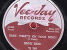 78-BLUES-JIMMY REED-BABY WHAT'S ON YOUR MIND?/THE SUN IS SHINING on VEE-JAY-