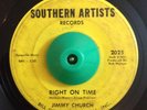 Northern Soul 45 Jimmy Church Right On Time on Southern Artists HEAR